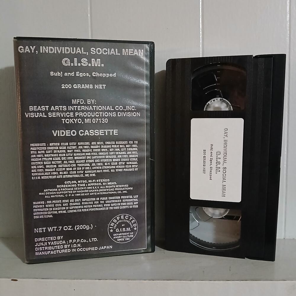 G.I.S.M Subj & Egos Chopped Live in Japan Fan Club VHS Hardcore Punk D-beat GISM